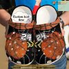 Basketball Personalized Leather Ball Crocs Clog Shoes