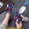 Bills Crocs – Personalized Buffalo Bills Team American Flag Line Clog Shoes