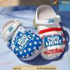 Bud Light Beer Clog Crocs Shoes