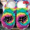 Fox Racing Tie Dye For Man Women Crocs Classic Clog Shoes