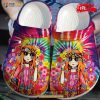 Hippie Girl Colorful For Man Women Crocs Classic Clog Shoes