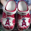 Mlb Los Angeles Angels White-Red Crocband Crocs Clog Shoes