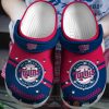 Mlb Minnesota Twins Red-Navy Crocband Crocs Clog Shoes