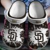 Mlb San Diego Padres White-Black Crocband Crocs Clog Shoes