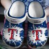 Mlb Texas Rangers Blue-White Crocband Crocs Clog Shoes