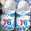 Nba Philadelphia 76Ers Crocband Crocs Clog Shoes
