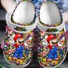 Super Mario White Crocband Crocs Clog Shoes