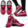 New Style Line Logo Ohio State Buckeyes Mesh Knit Sneakers