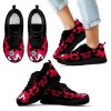 Tribal Flames Pattern Fresno State Bulldogs Sneakers