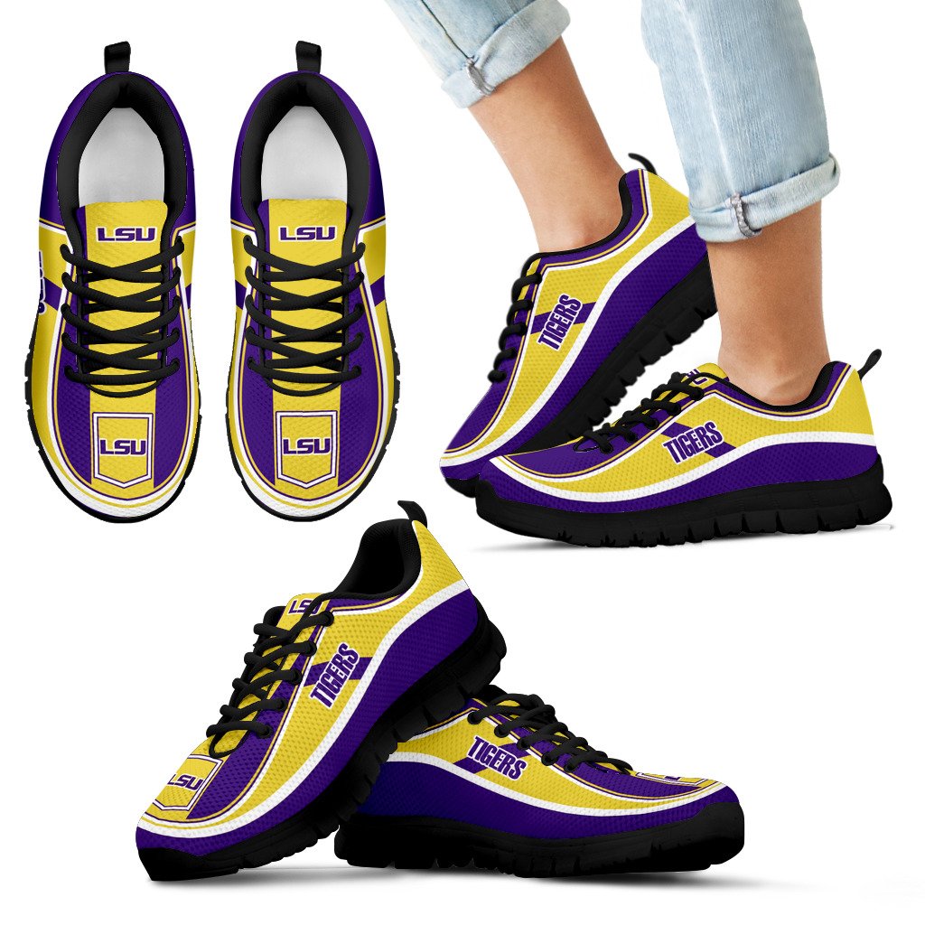 Vintage Color Flag LSU Tigers Sneakers Vintage Color Flag LSU Tigers Sneakers