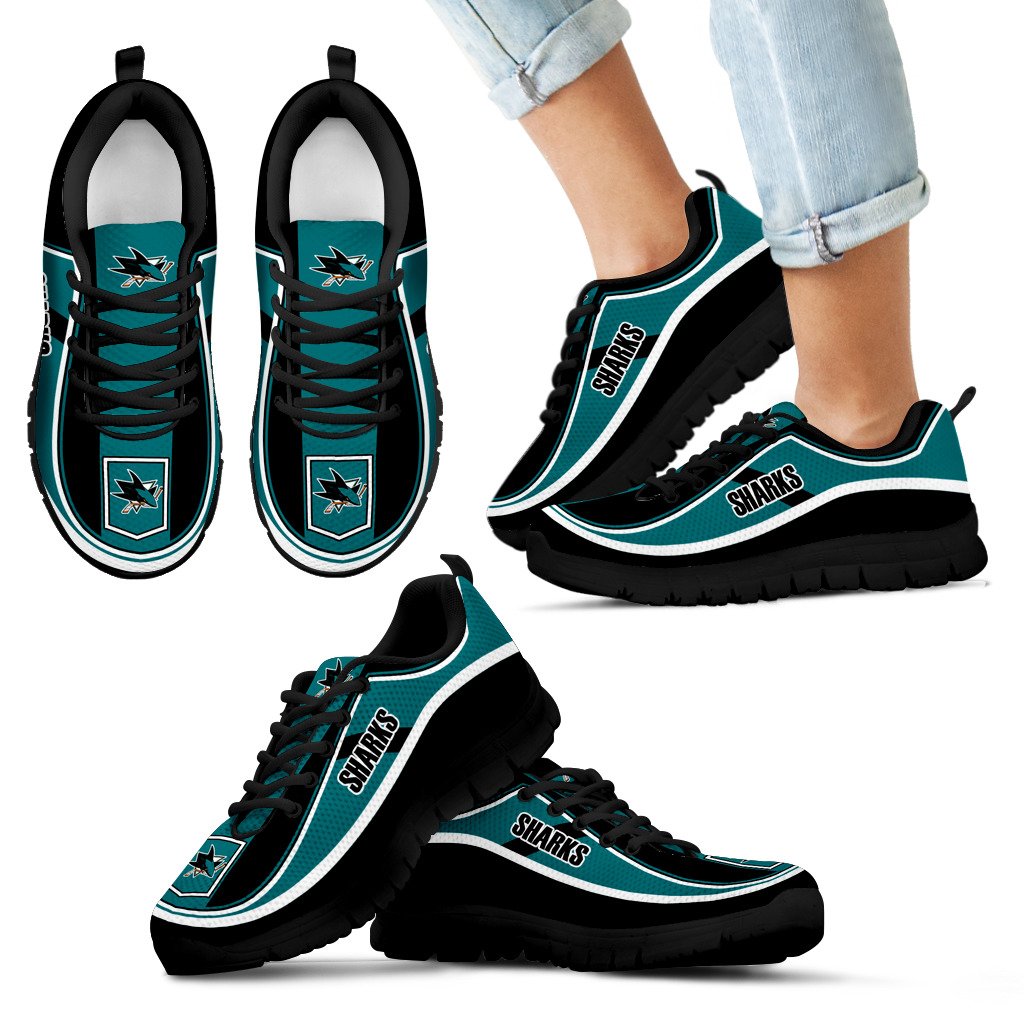 Vintage Color Flag San Jose Sharks Sneakers Vintage Color Flag San Jose Sharks Sneakers
