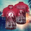 Alabama Crimson Tide Dark Flamingo Couple Hawaiian Shirt