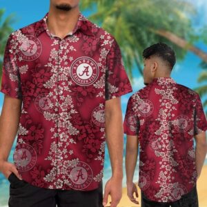 Alabama Crimson Tide Mini Blossom Hawaiian Shirt