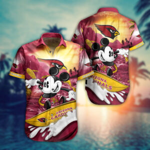 Arizona Cardinals Mickey Mouse Summer Hawaiian Shirt