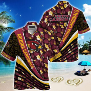 Arizona Cardinals NFL Hibiscus Pattern Hawaiian Shirt