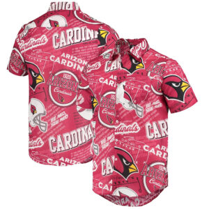 Arizona Cardinals NFL Logo Art Pattern Hawaiian Shirt