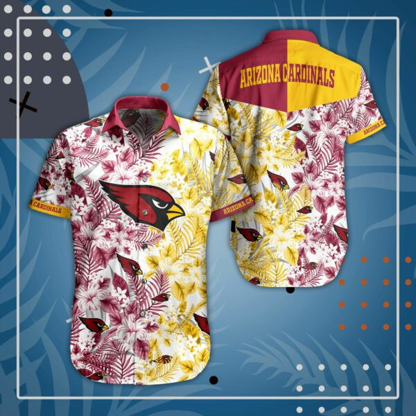 Arizona Cardinals NFL Mix Color Hawaiian Shirt Arizona Cardinals NFL Mix Color Hawaiian Shirt