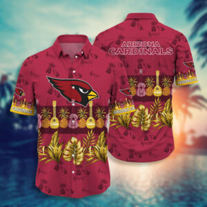Arizona Cardinals NFL Pineapple Pattern Hawaiian Shirt
