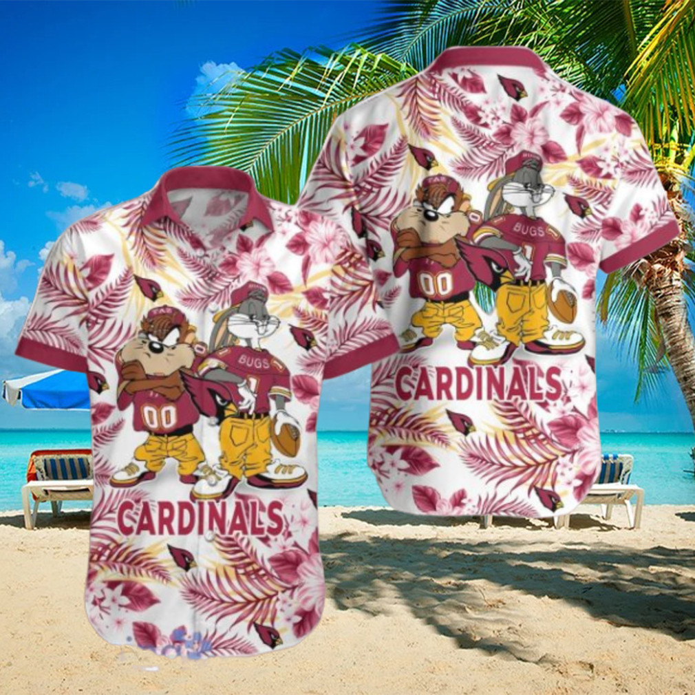 Arizona-Cardinals-NFL-Taz-and-Bugs-Hawaiian-Shirt-1