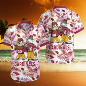 Arizona Cardinals NFL Taz and Bugs Hawaiian Shirt
