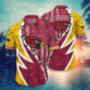 Arizona Cardinals NFL US Flag Hawaiian Shirt