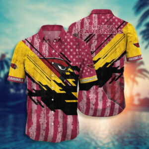 Arizona Cardinals NFL Vintage US Flag Hawaiian Shirt