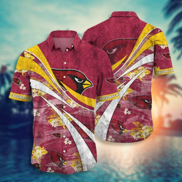 Arizona Cardinals NFL Wave Pattern Hawaiian Shirt Arizona Cardinals NFL Wave Pattern Hawaiian Shirt
