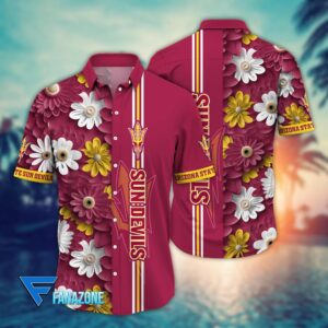 Arizona State Sun Devils Blossom Aloha Hawaiian Shirt