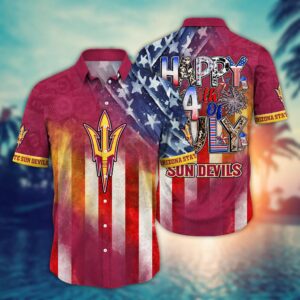 Arizona State Sun Devils Happy 4th Of July Hawaiian Shirt