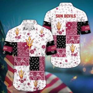 Arizona State Sun Devils Mini Blossom Aloha Hawaiian Shirt