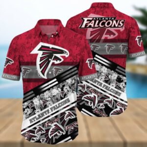 Atlanta Falcons NFL Camo Summer Pattern Hawaiian Shirt
