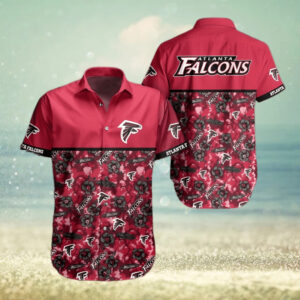 Atlanta Falcons NFL Flowers Pattern Beach Lovers Gift Hawaiian Shirt