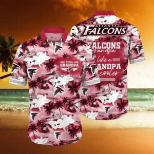 Atlanta Falcons NFL Granpa Like A Granpa But Cooler Hawaiian Shirt