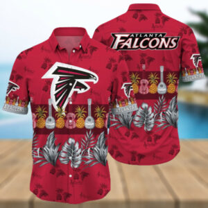 Atlanta Falcons NFL Guitar Summer Pattern Hawaiian Shirt