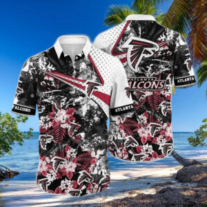 Atlanta Falcons NFL Tropical Flower Beach Hawaiian Shirt