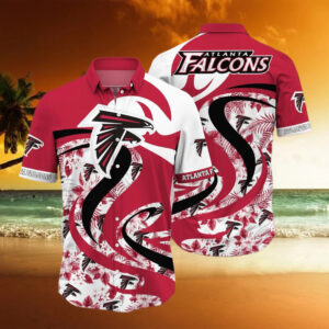 Atlanta Falcons NFL Tropical Flower Summer Aloha Beach Gift For Him Hawaiian Shirt