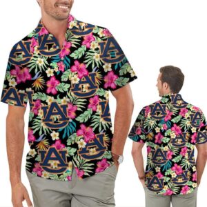 Auburn Tigers Botanical Aloha Hawaiian Shirt