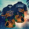 Auburn Tigers Botanical Tropical Leafs Hawaiian Shirt