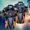 Auburn Tigers Tropical Leaf Armor Design Hawaiian Shirt