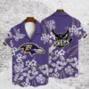 Baltimore Ravens 2023 AOP Hawaiian Shirt V21