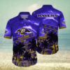 Baltimore Ravens NFL Floral 3D Hawaiian Shirt