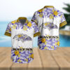 Baltimore Ravens NFL Vintage Aloha Hawaiian Shirt