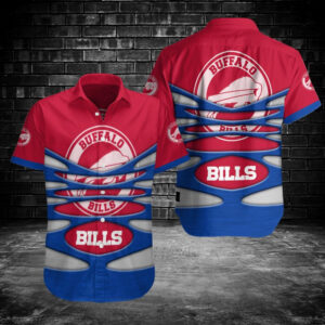 Buffalo Bills NFL Logo Sport Pattern Hawaiian Shirt V8
