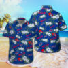 Buffalo Bills NFL White Hibiscus Flowers Blue Hawaiian Shirt