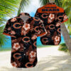 Chicago Bears NFL Beach Floral Tropical 3D Printing Hawaiian Shirt