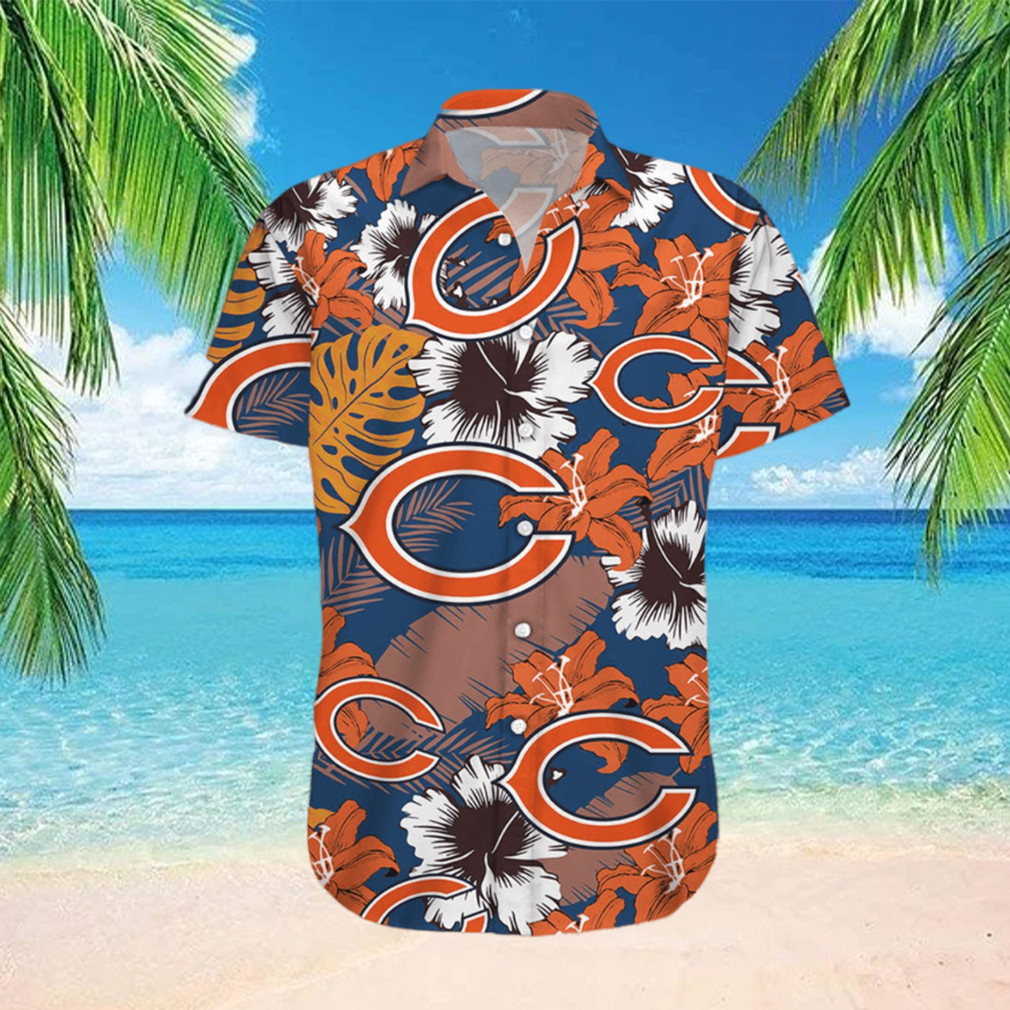 Chicago Bears NFL Floral Tropical Team New Hawaiian Shirt Chicago Bears NFL Floral Tropical Team New Hawaiian Shirt