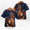 Chicago Bears NFL Halloween Horror Art Hawaiian Shirt