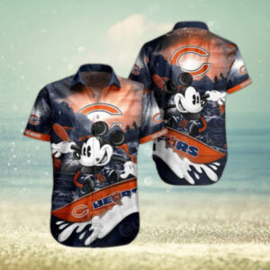 Chicago Bears NFL Mickey Graphic Hawaiian Shirt