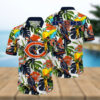 Chicago Bears NFL Nightstime Aloha Hawaiian Shirt