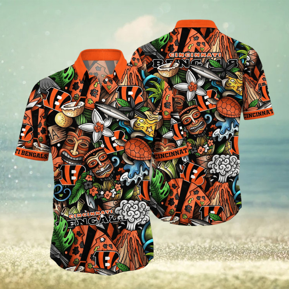 Cincinnati-Bengals-NFL-Tiki-Pattern-Hawaiian-Shirt-1
